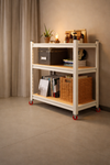 CREVANO Minimalistic Metal Shelving Unit