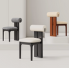 RUNDVIK Japandi Boucle Dining Chair