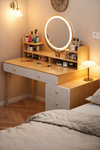 ORVINA Scandinavian Wooden Dressing Table