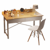 CALIVO Contemporary Wooden Vanity Desk