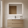 KAVEN Japandi Wooden Bathroom Vanity