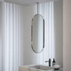 OVARO Modern Glass Floor Mirror