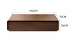 WALNIX Scandinavian Wooden TV Console