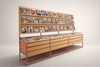 ALVION Contemporary Metal Shelving Unit