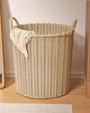SOLVENA Japandi Plastic Laundry Hamper