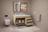 NOLARA Scandinavian Wooden Bathroom Vanity