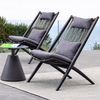 FLUORA Contemporary Rattan Armchair