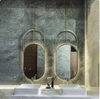 ALVEO Scandinavian Metal Bathroom Mirror