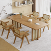 RAVENI Wabi Sabi Solid Wood Dining Table