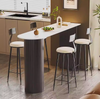 LJUSMARM Modern Sintered Stone Bar Table