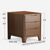 NORVIK Scandinavian Wooden Nightstand