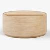 LUNARO Japandi Wooden Coffee Table