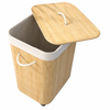 LUNARO Scandinavian Rattan Laundry Basket