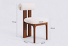 RUNDVIK Japandi Boucle Dining Chair