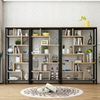 LIVARO Contemporary Metal Shelving Unit