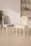 LUNERO Scandinavian Leather Dining Chair