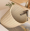 SOLVENA Japandi Plastic Laundry Hamper