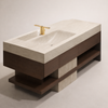 LUXORA Modern Wooden Bathroom Vanity