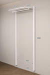 MALMO Scandinavian Metal Wardrobe