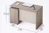 LUXARO Modern Wooden Executive Desk