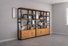 NORIX Scandinavian Wooden Bookshelf