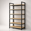 VELARO Contemporary Metal Shelving Unit