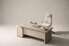 LUXARO Modern Wooden Executive Desk